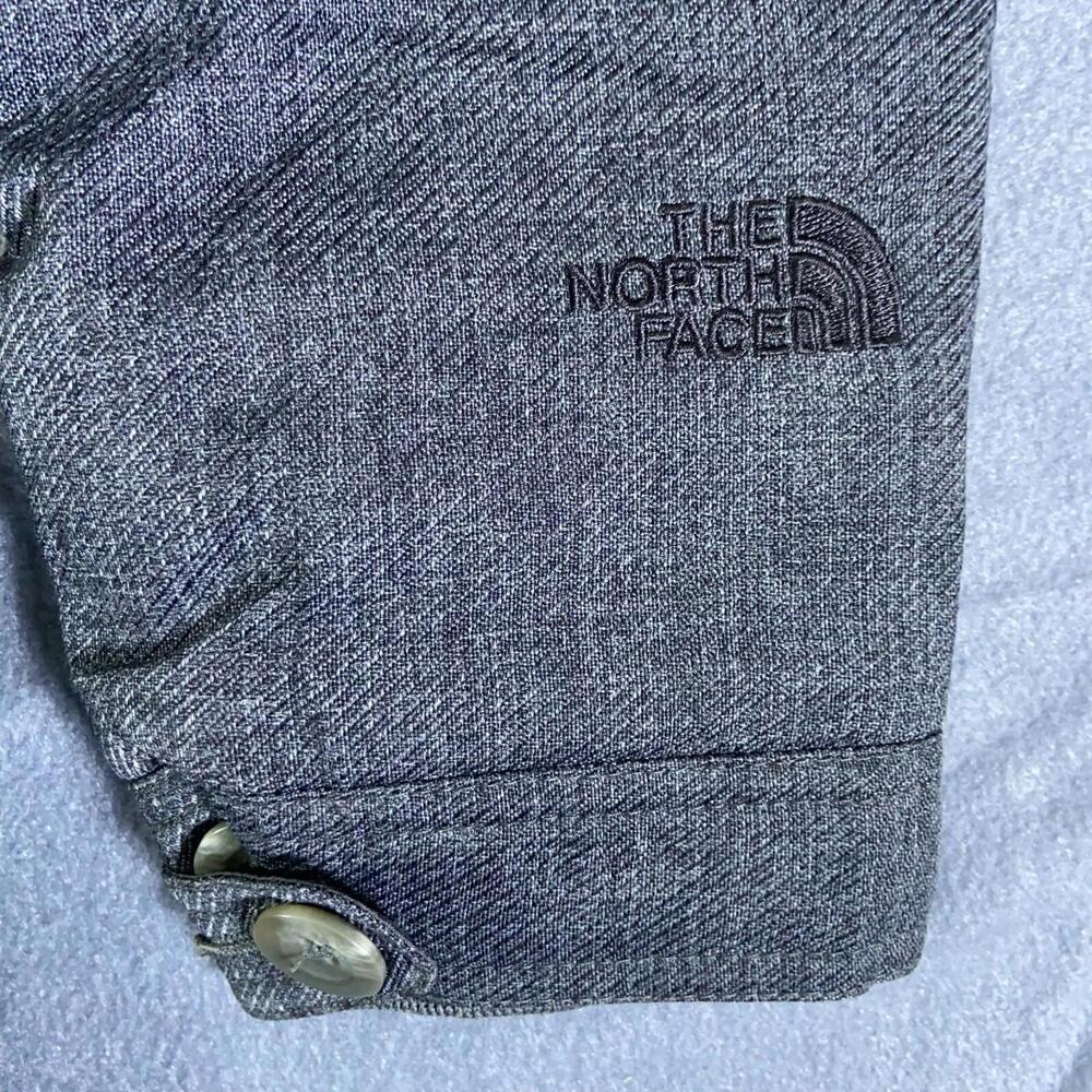Women's The North Face TNF Medium Charcoal Gray Primaloft Trench Style, Pea Coat - Picture 12 of 16